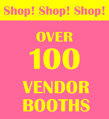 Text, Shop! Shop! Shop!, over 85 amazing vendors